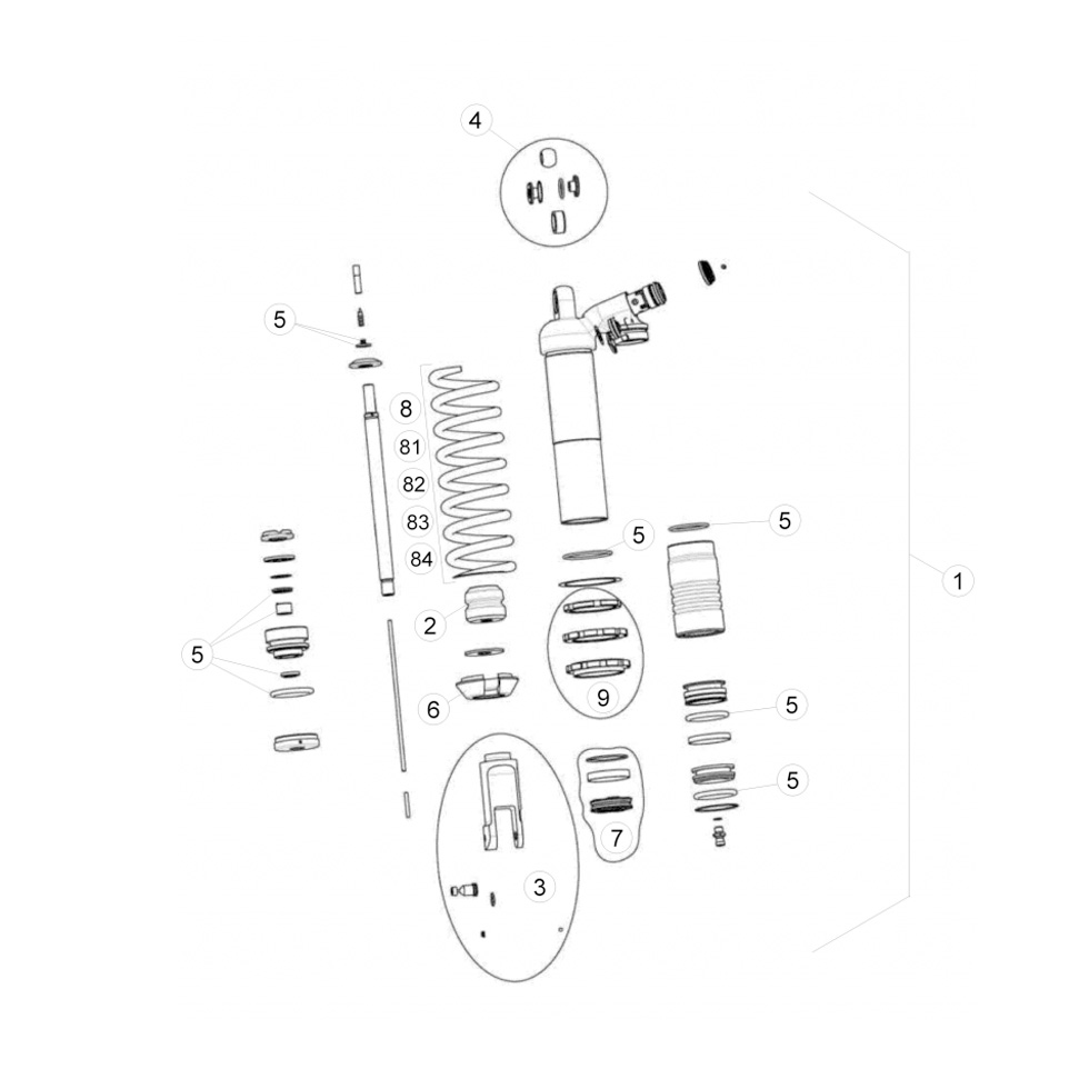 Beta RR400 13 Schwingarm - Federbein 1 Ersatzteile