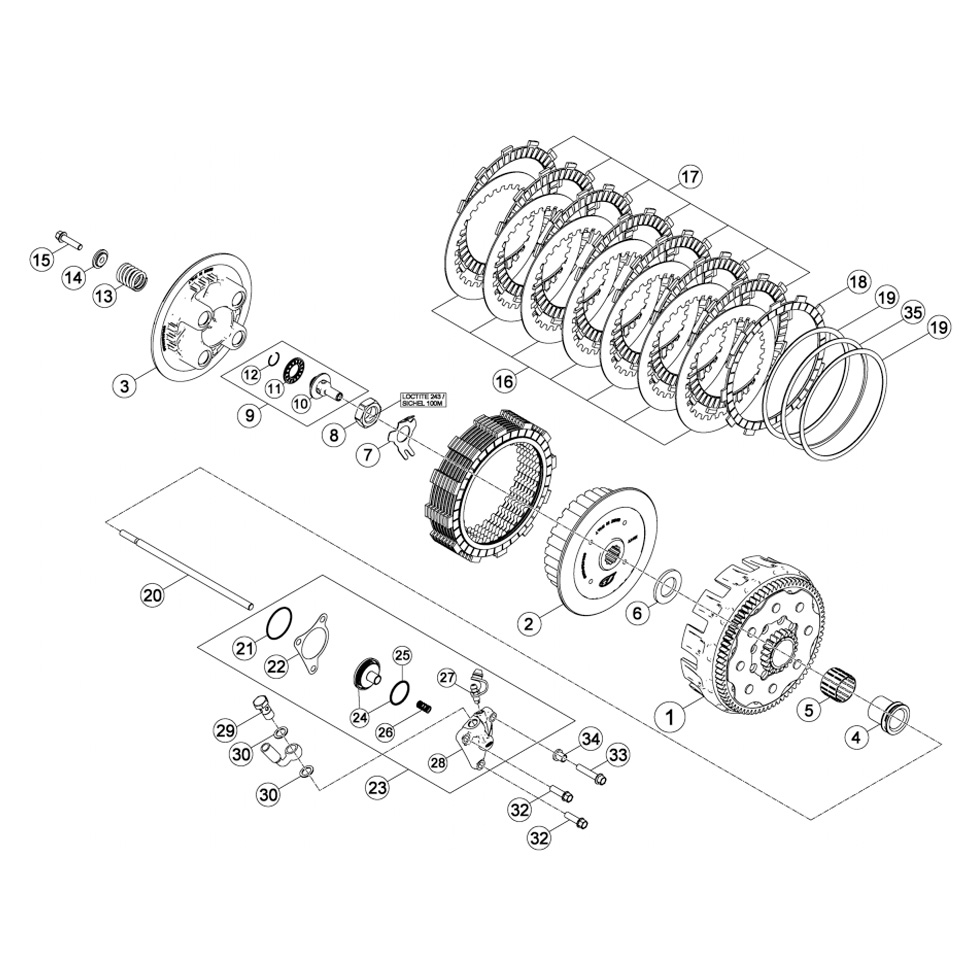 Beta RR400 13 Primärtrieb - Kupplung Ersatzteile