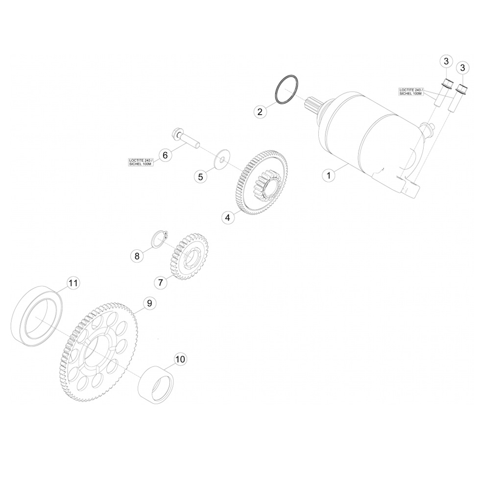 Beta RR400 13 Elektrostarter Ersatzteile