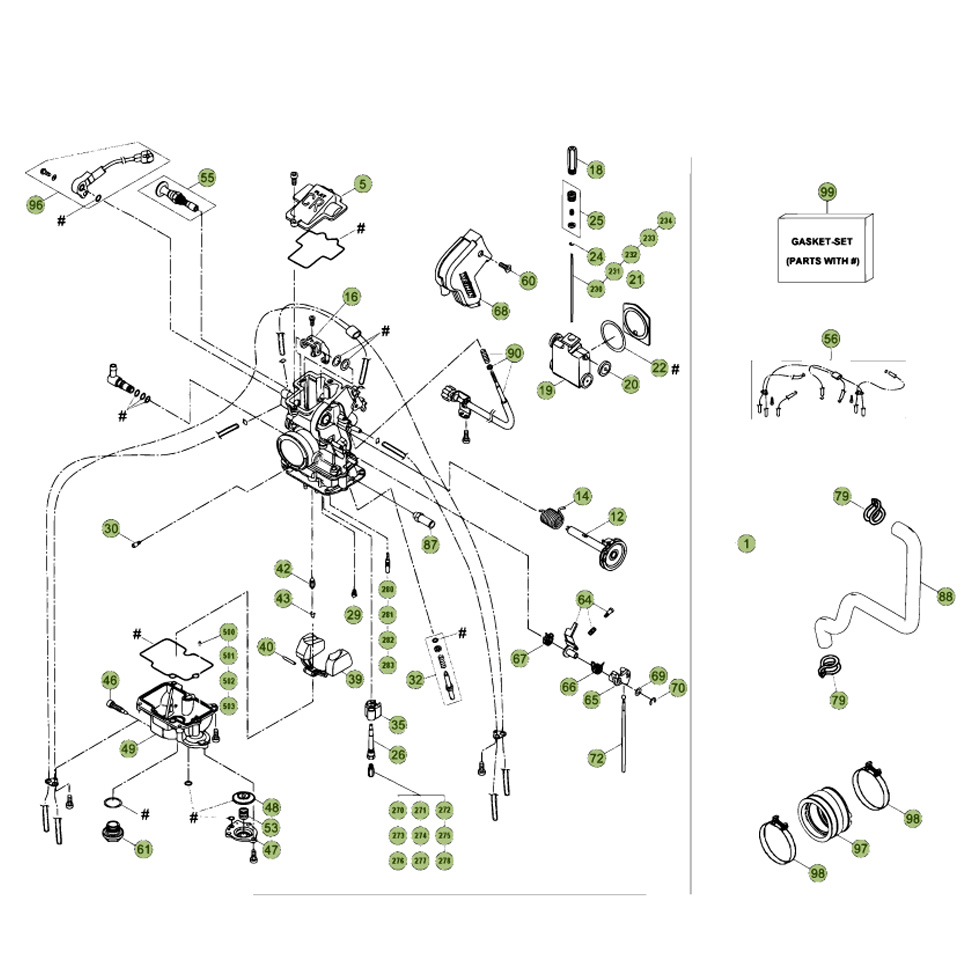 Beta RR400 13 Vergaser Ersatzteile