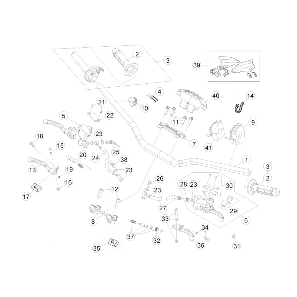 Beta RR400 14 Lenker - Armaturen Ersatzteile