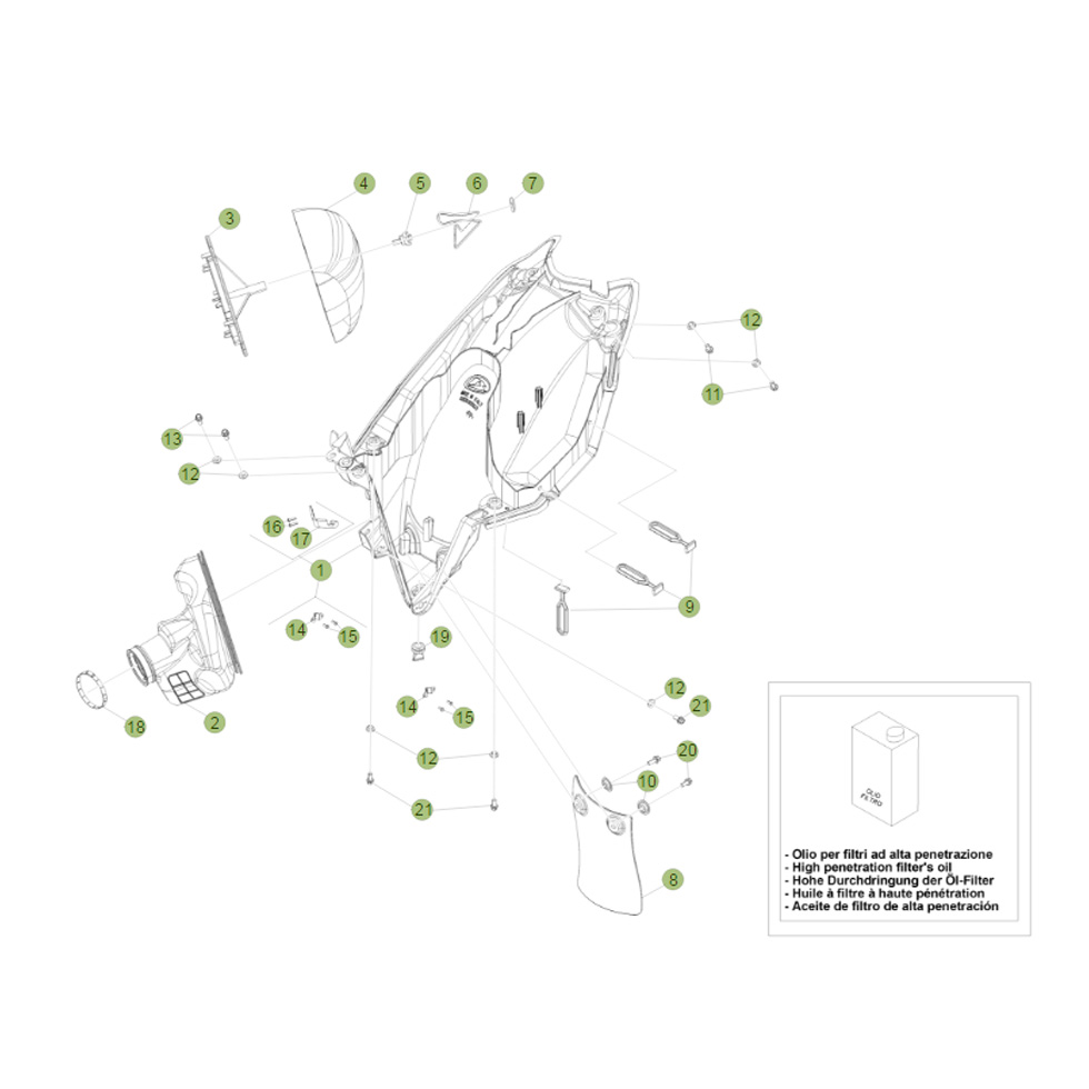 Beta RR430 15 Luftfilterkasten Ersatzteile