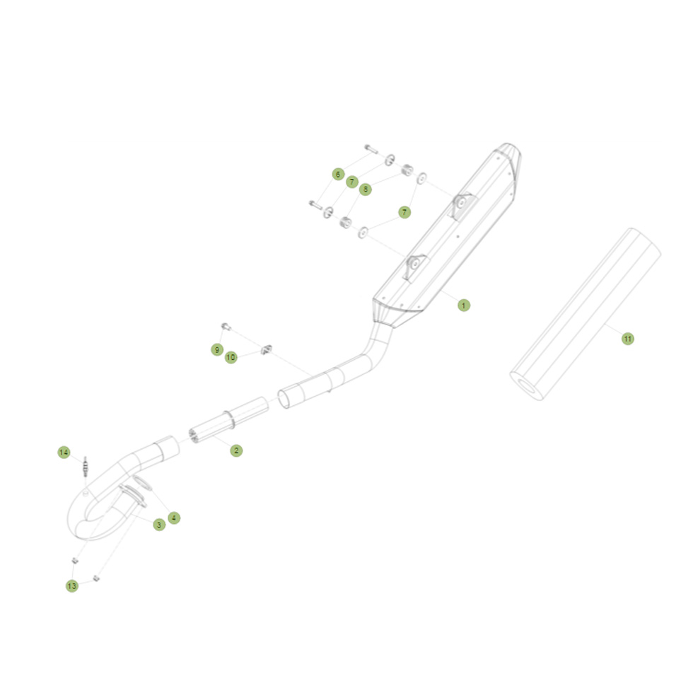 Beta RR430 16 Auspuffsystem Ersatzteile