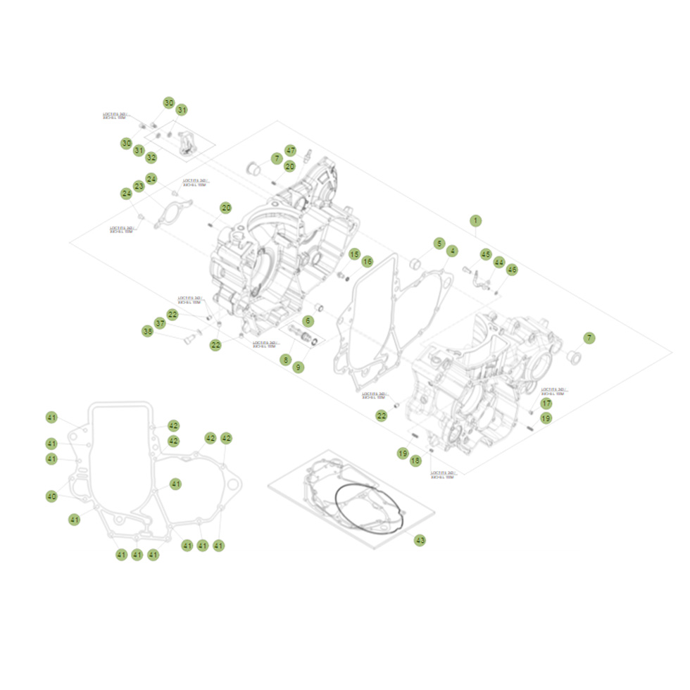 Beta RR430 16 Motorgehäuse 1 Ersatzteile