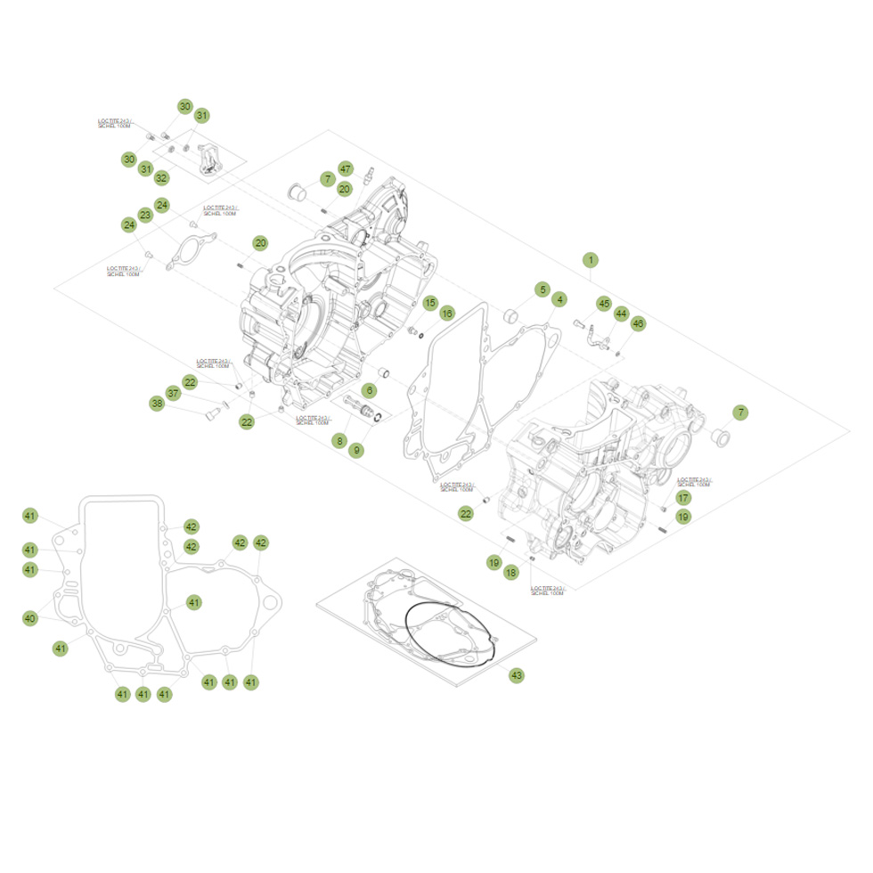 Beta RR430 Racing 16 Motorgehäuse 1 Ersatzteile Beta RR430 Racing 16 Motorgehäuse 1 Ersatzteile