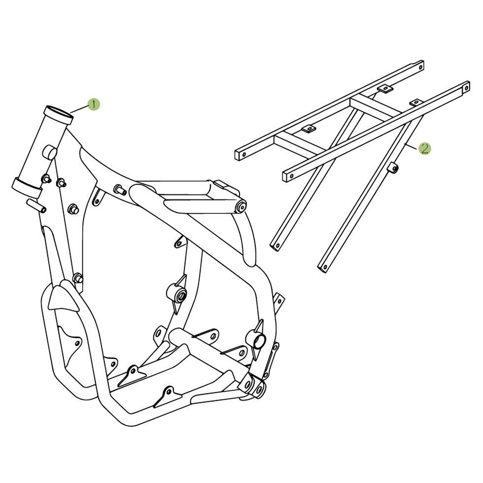 Beta RR450 07 Rahmen - Ausleger Ersatzteile