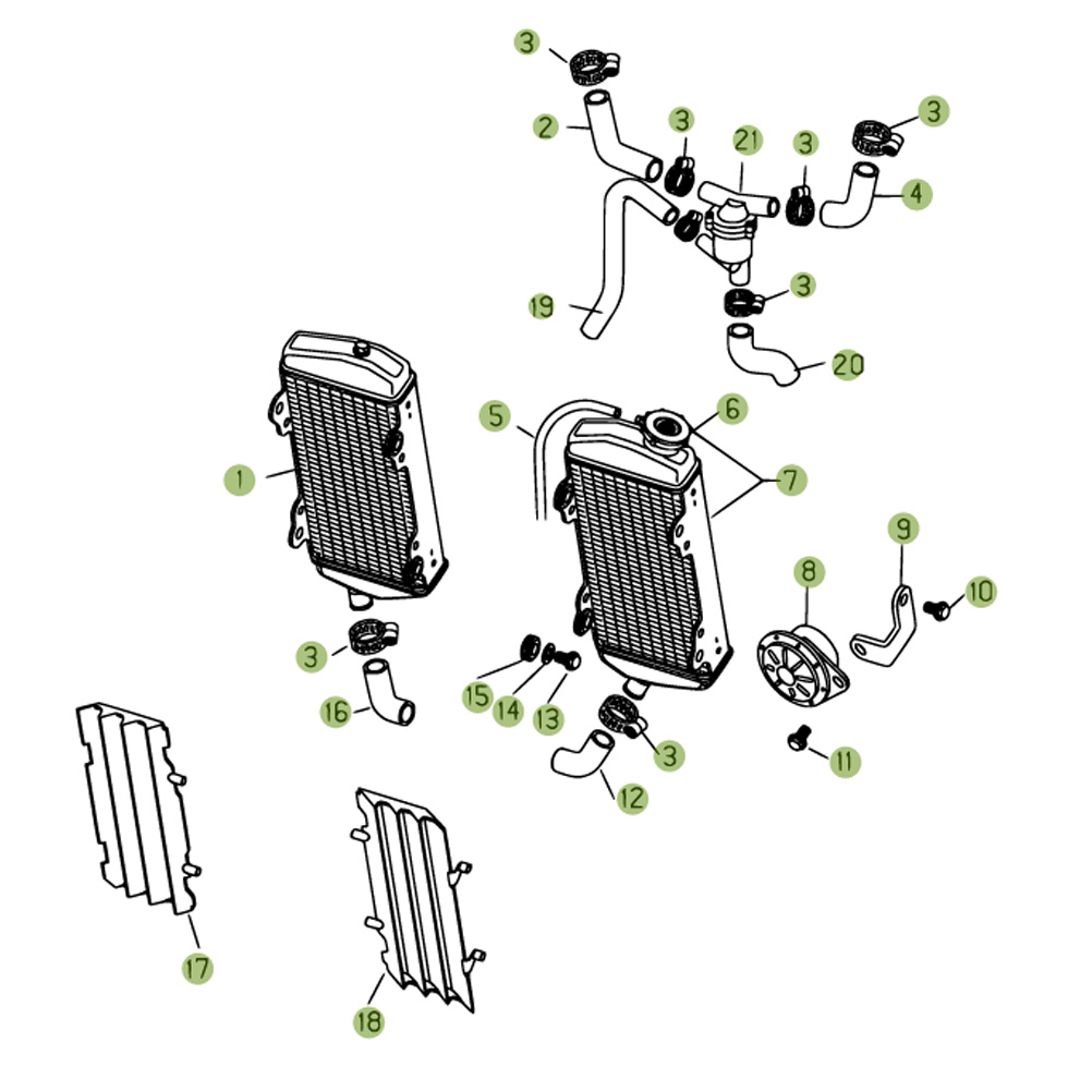 Beta RR450 06 Kühlsystem Ersatzteile Beta RR450 06 Kühlsystem Ersatzteile