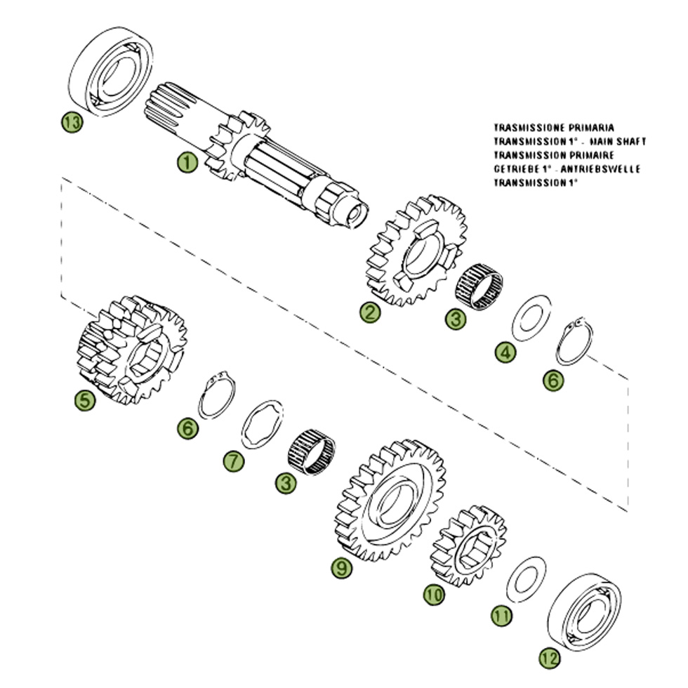 Beta RR450 06 Getriebe Ersatzteile