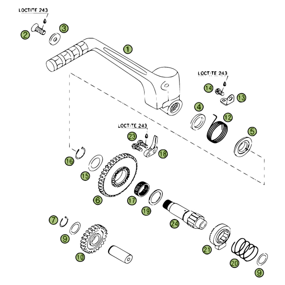 Beta RR450 06 Kickstarter Ersatzteile