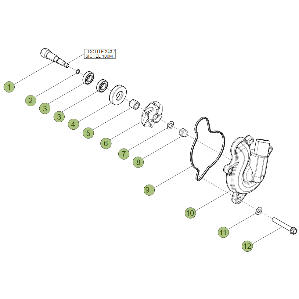 Beta RR450 14 Kühlsystem Ersatzteile