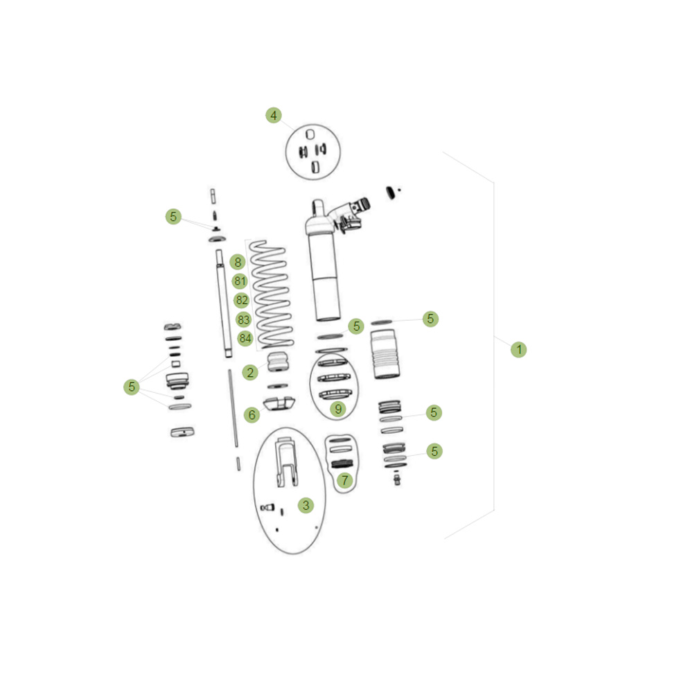 Beta RR450 14 Schwingarm - Federbein 1 Ersatzteile Beta RR450 14 Schwingarm - Federbein 1 Ersatzteile