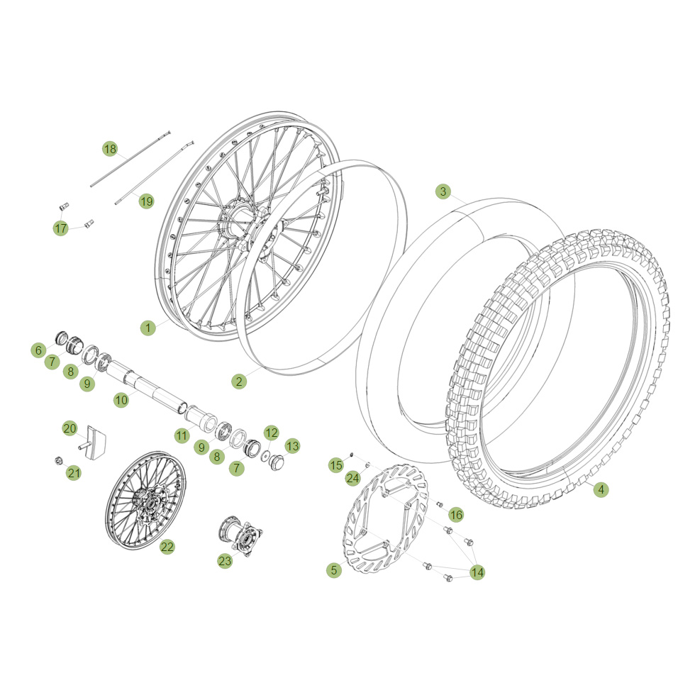 Beta RR450 Factory 12 Vorderrad 3 Ersatzteile Beta RR450 Factory 12 Vorderrad 3 Ersatzteile