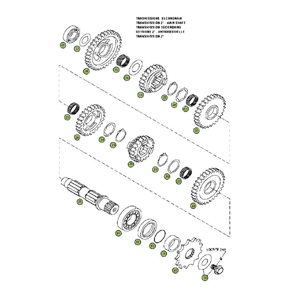 Beta RR450 Racing 09 Getriebe 2 Ersatzteile Beta RR450 Racing 09 Getriebe 2 Ersatzteile