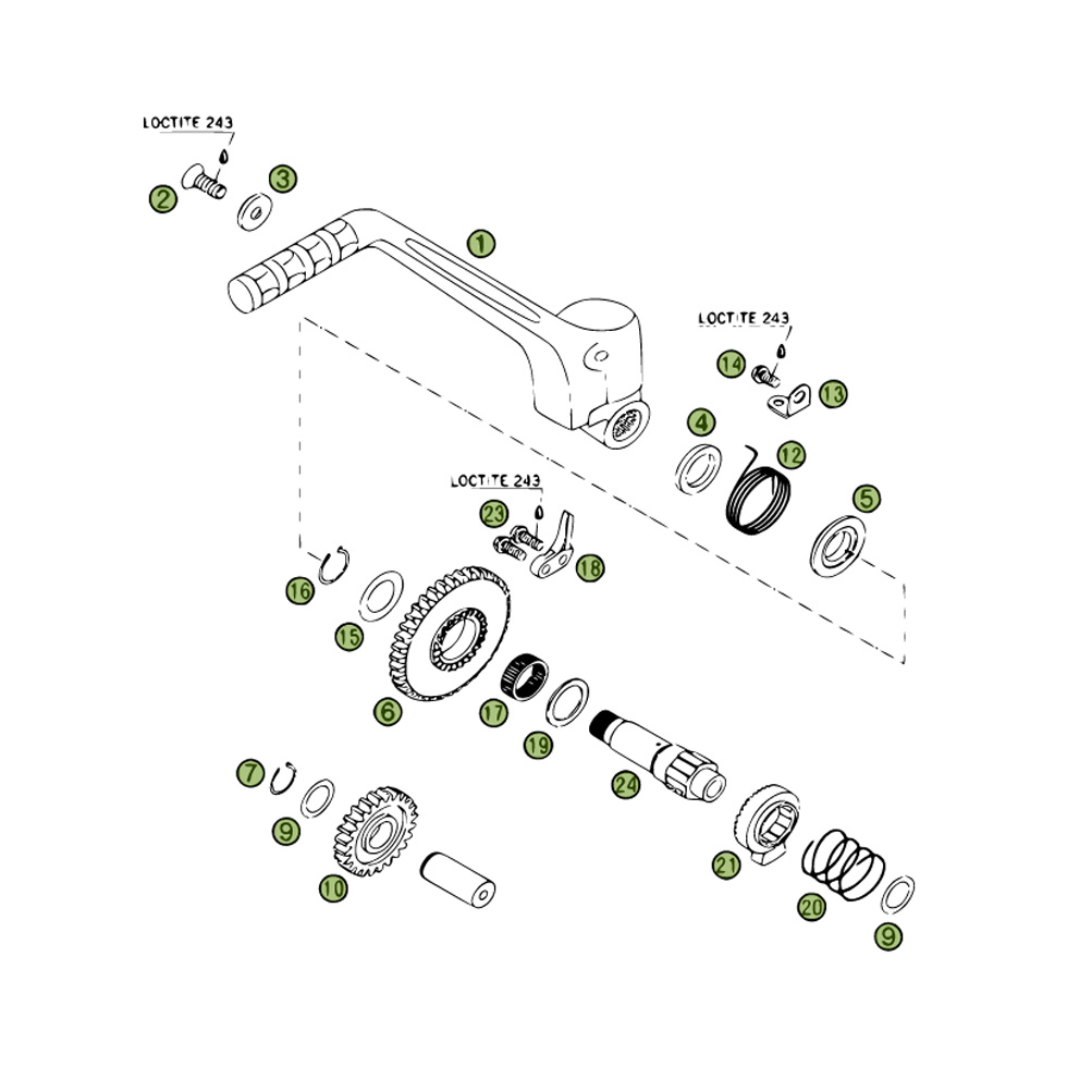 Beta RR450 Racing 09 Kickstarter Ersatzteile Beta RR450 Racing 09 Kickstarter Ersatzteile