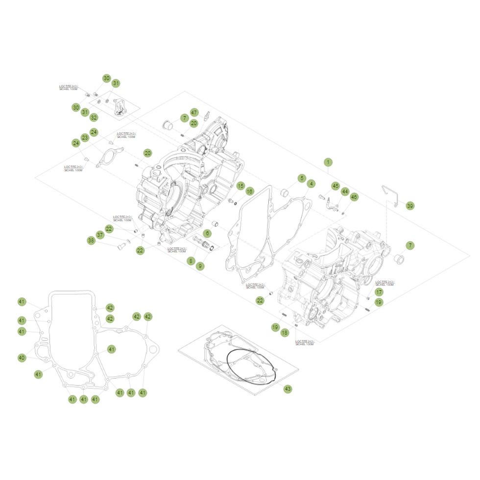 Beta RR480 15 Motorgehäuse 1 Ersatzteile