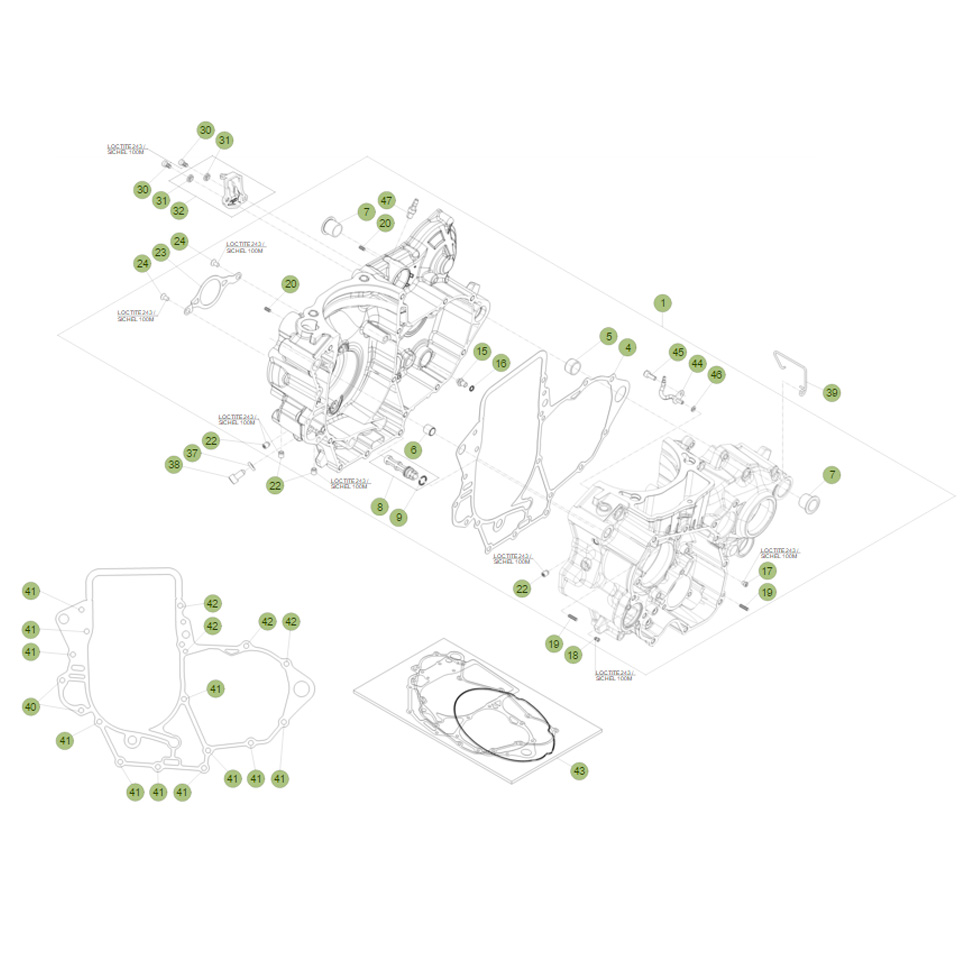 Beta RR480 Racing 15 Motorgehäuse 1 Ersatzteile Beta RR480 Racing 15 Motorgehäuse 1 Ersatzteile