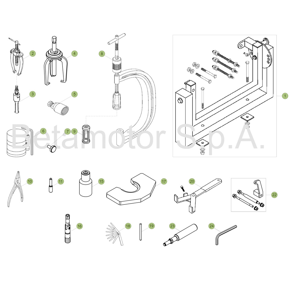 Beta RR390 4T 18 Spezialwerkzeug Ersatzteile
