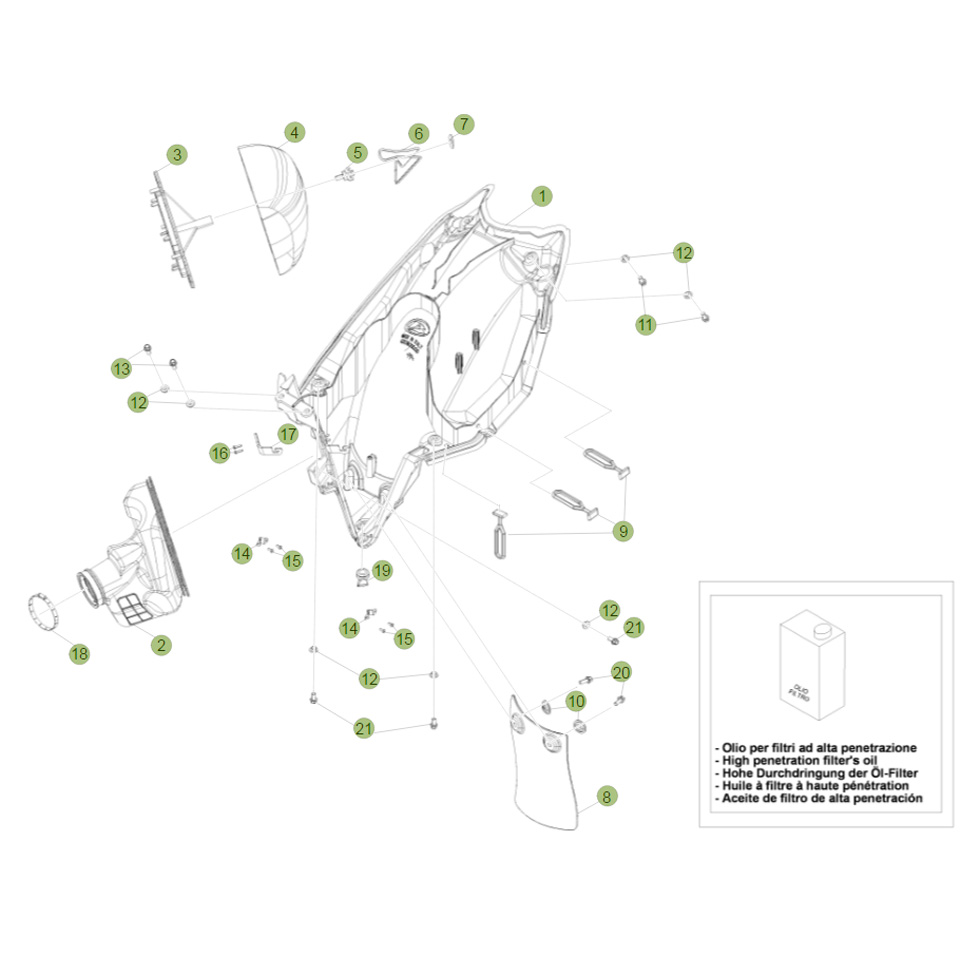 Beta RR498 12 Luftfilterkasten Ersatzteile