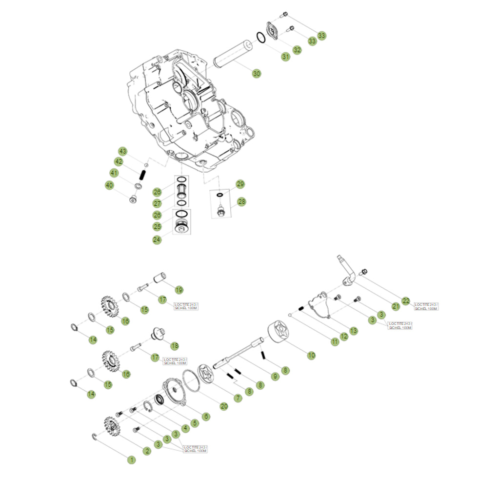 Beta RR498 Factory 12 Schmiersystem Ersatzteile