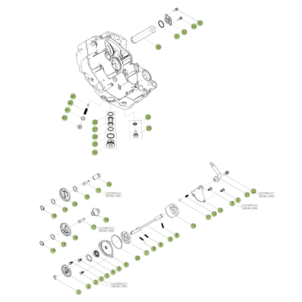 Beta RR498 Racing 14 Schmiersystem Ersatzteile