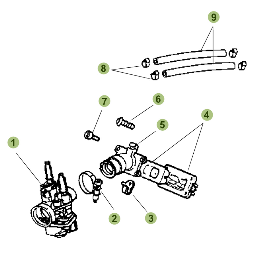 Beta RR50 15 Vergaser Ersatzteile
