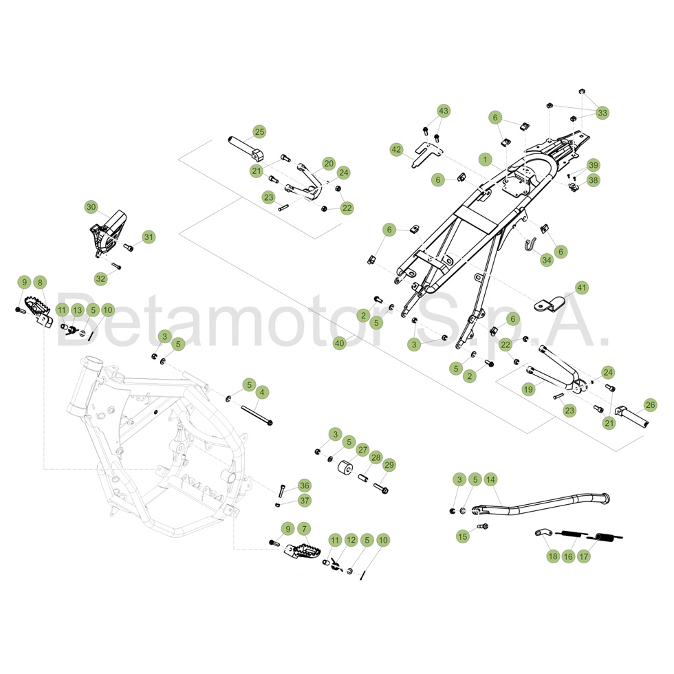 Beta RR50 17 Rahmen Zubehör Ersatzteile Beta RR50 17 Rahmen Zubehör Ersatzteile