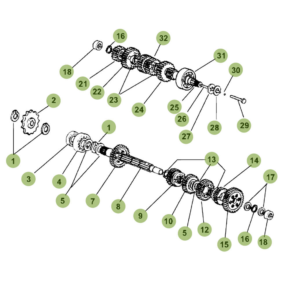 Beta RR50 Factory 13 Getriebe 1 Ersatzteile Beta RR50 Factory 13 Getriebe 1 Ersatzteile