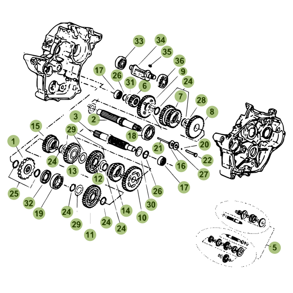 Beta RR50 Factory 13 Getriebe 2 Ersatzteile Beta RR50 Factory 13 Getriebe 2 Ersatzteile