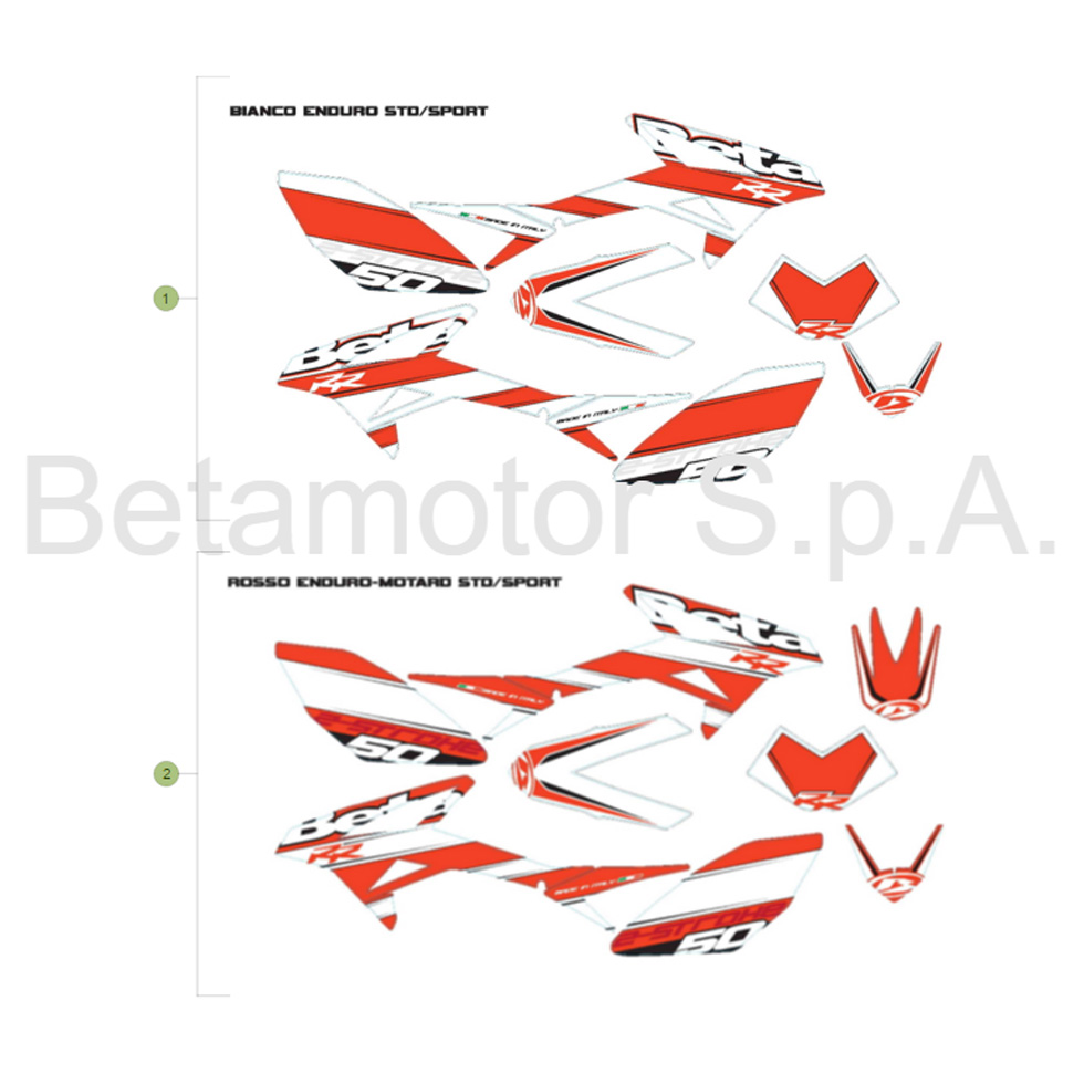 Beta RR50 Sport 16 Verkleidung/Sitzbank/Tank 2 Ersatzteile Beta RR50 Sport 16 Verkleidung/Sitzbank/Tank 2 Ersatzteile