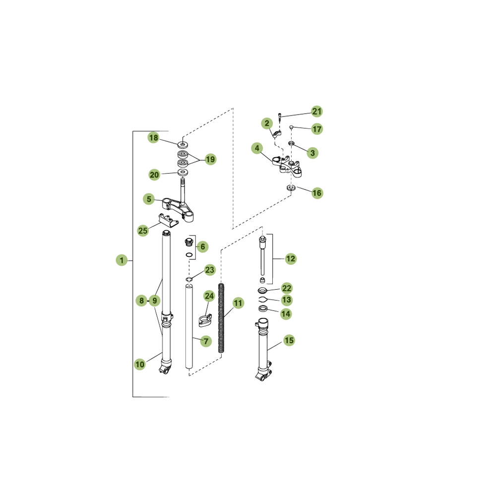 Beta RR50 Standard 10/11 Gabel Ersatzteile