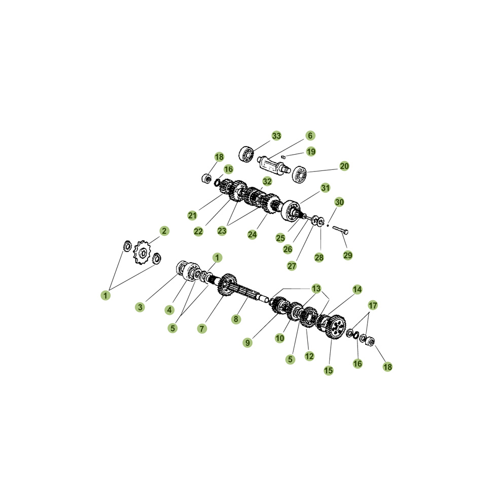 Beta RR50 Standard 10/11 Getriebe Ersatzteile