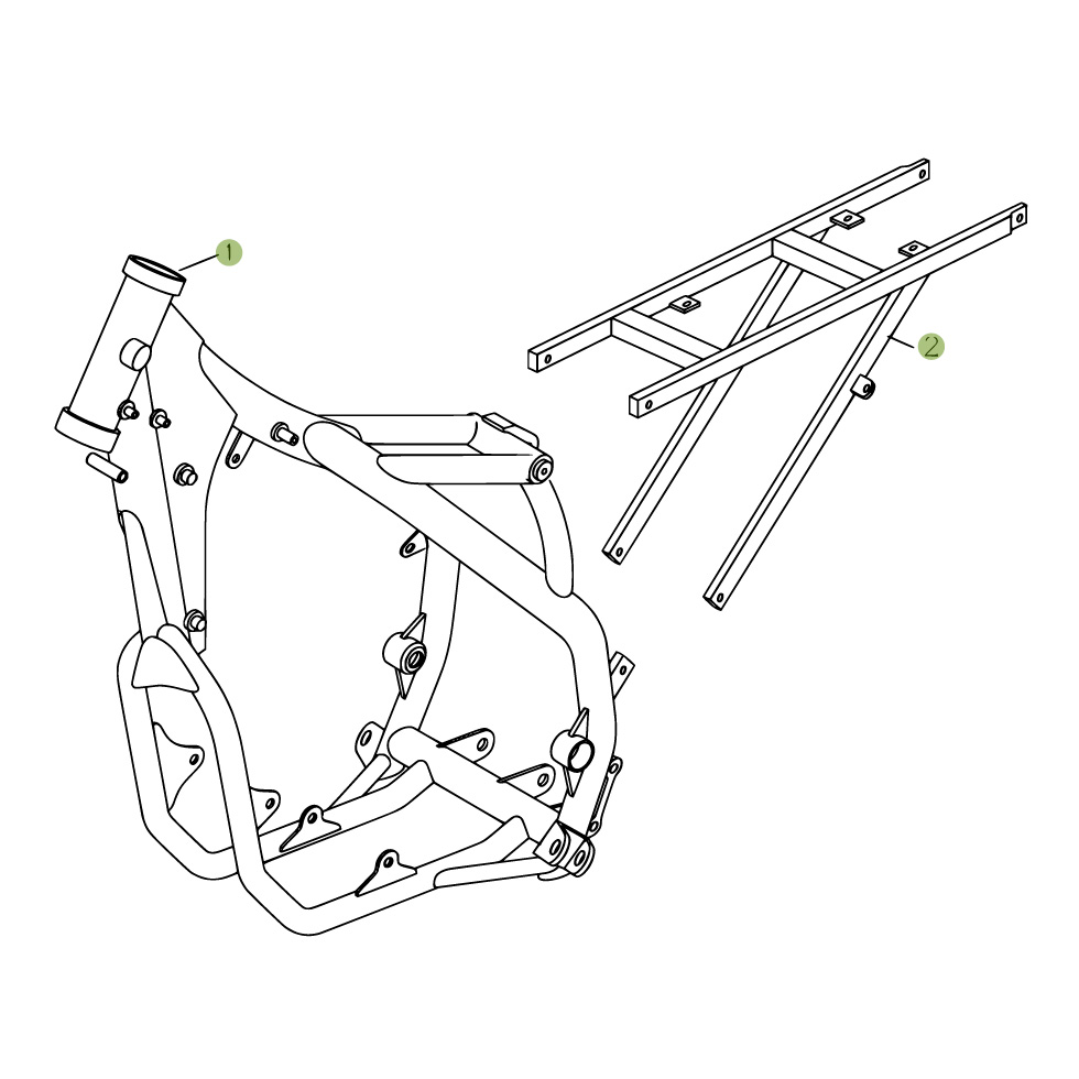 Beta RR525 06 Rahmen - Ausleger Ersatzteile