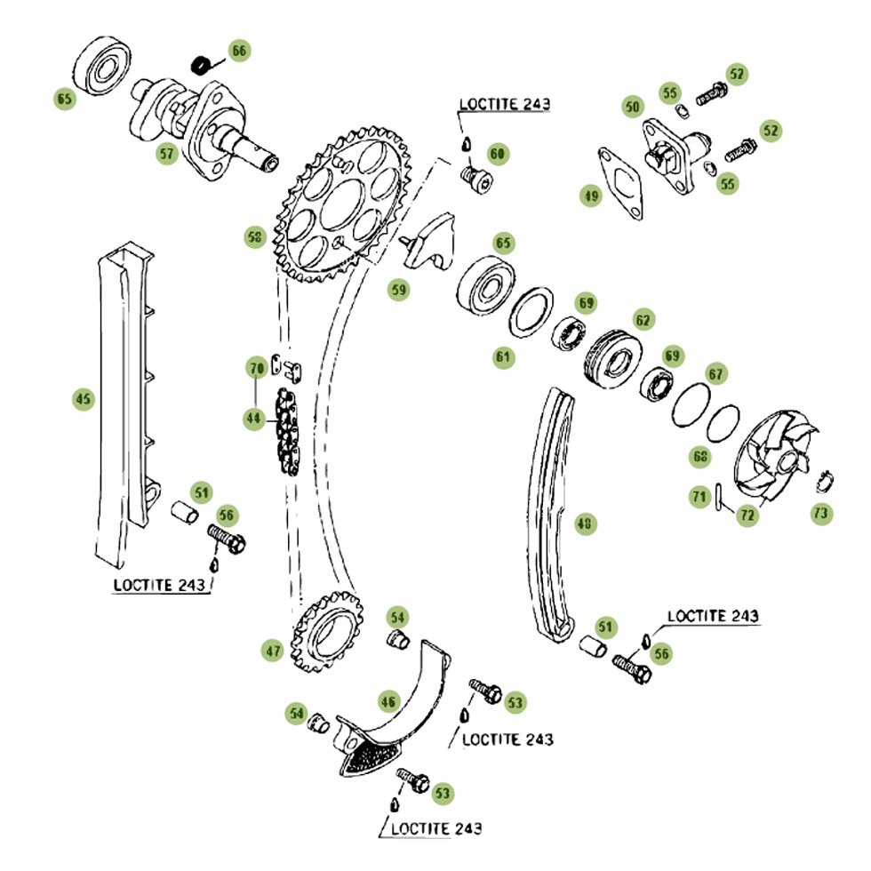 Beta RR525 06 Zylinder - Zylinderkopf - Ventiltrieb Ersatzteile