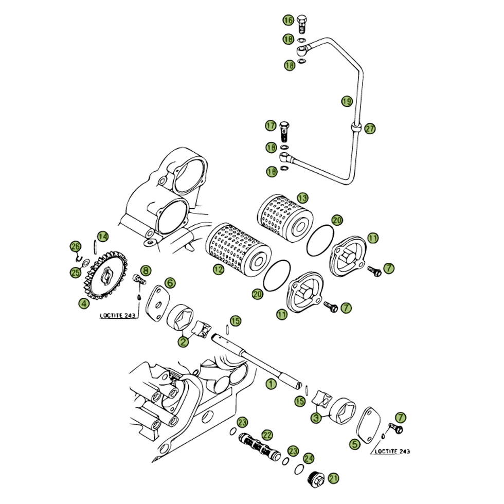 Beta RR525 06 Schmiersystem Ersatzteile