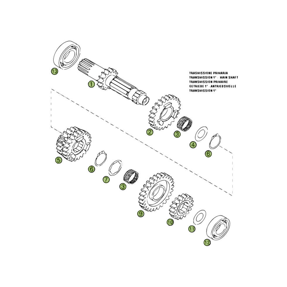 Beta RR525 06 Getriebe Ersatzteile