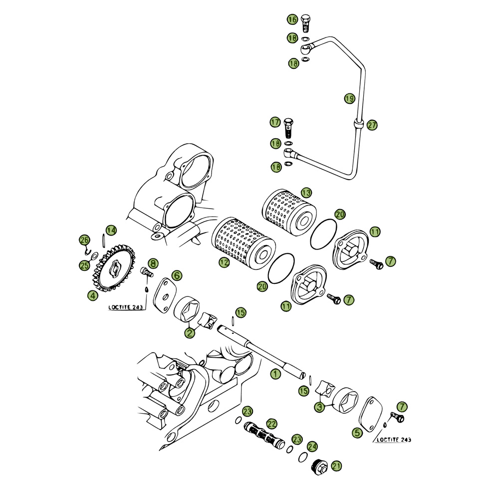 Beta RR525 Racing 09 Schmiersystem Ersatzteile