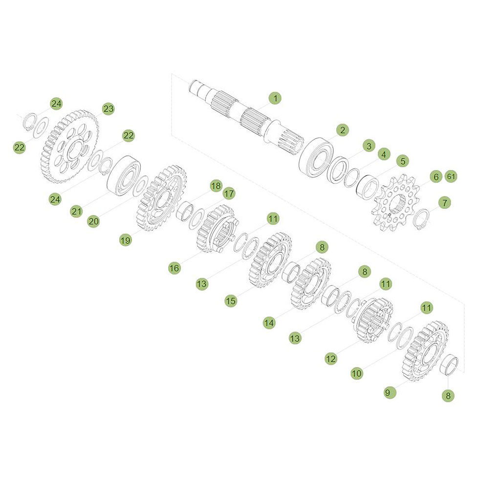 Beta X trainer 15 Getriebe 2 Ersatzteile