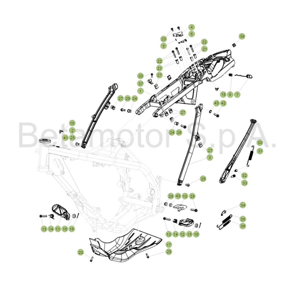 Beta Xtrainer300 18 Rahmen Zubehör Ersatzteile