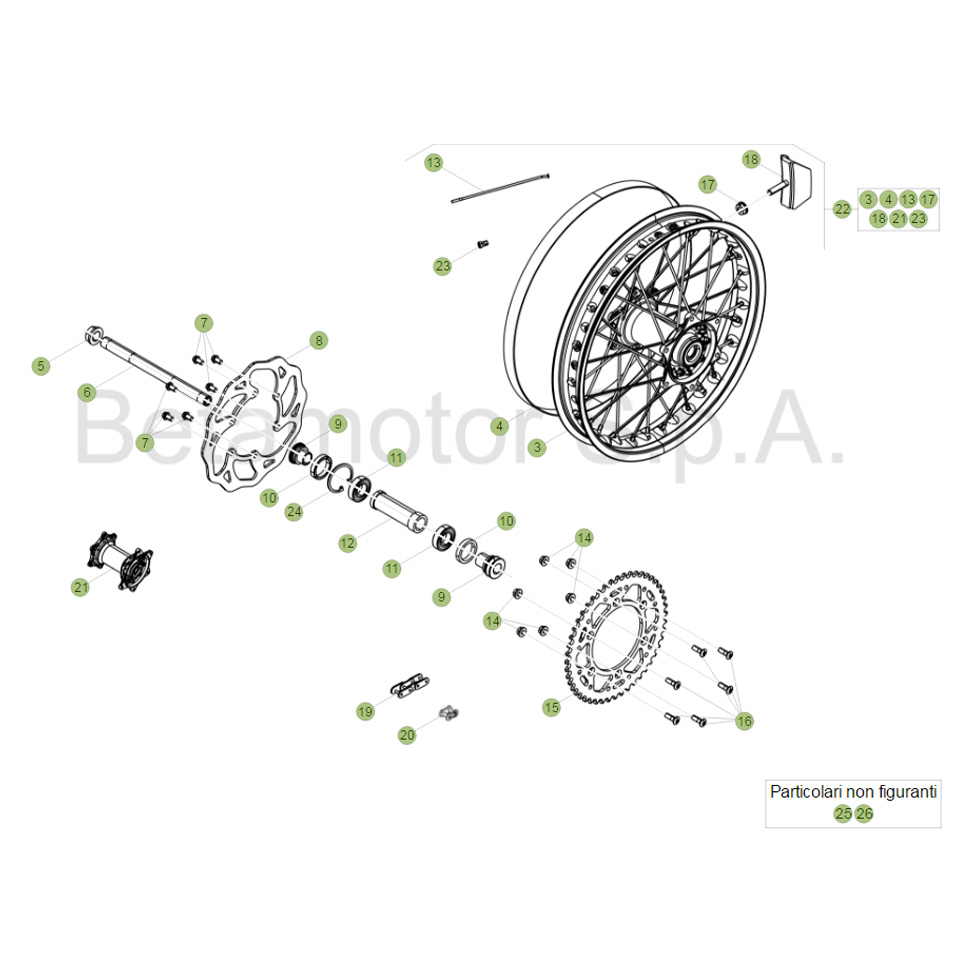 Beta Xtrainer 17 Hinterrad Ersatzteile Beta Xtrainer 17 Hinterrad Ersatzteile