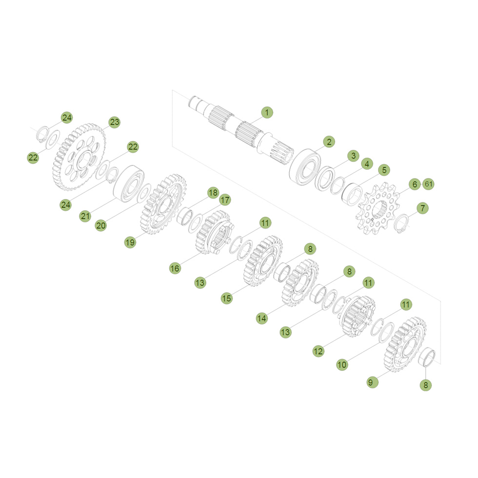 Beta Xtrainer300 18 Getriebe 2 Ersatzteile Beta Xtrainer300 18 Getriebe 2 Ersatzteile