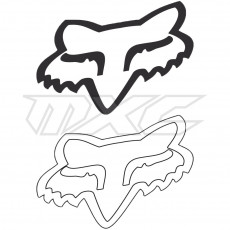 FOX Foxhead TDC Sticker 18 Inch