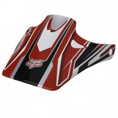 FOX Tracer Pro Helmet Comfort Liner Helmschild red black white