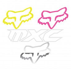 Fox FOX Head TDC Sticker 4inch