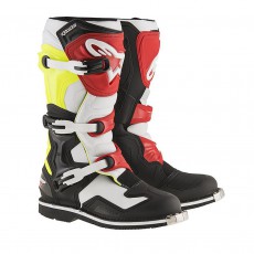 Alpinestars Boots Tech 1 black white yellow fluo red 11