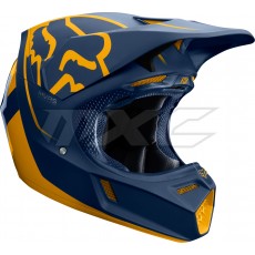 Fox V3 Kila Helmet navy yellow S