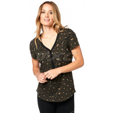 FOX Prowl V-Neck Henley navy orange M