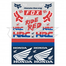 FOX Honda Track Pack white red blue