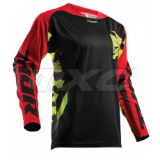 Thor Jersey S8 Fuse Rampant black red yellow XL