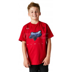 FOX Youth Rkane Head SS T-Shirt flame red YL