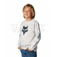 FOX Youth Nuklr LS T-Shirt light grey YM